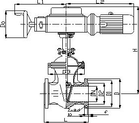 Z941W-16P/R電動(dòng)閘閥 結(jié)構(gòu)圖 / 尺寸圖